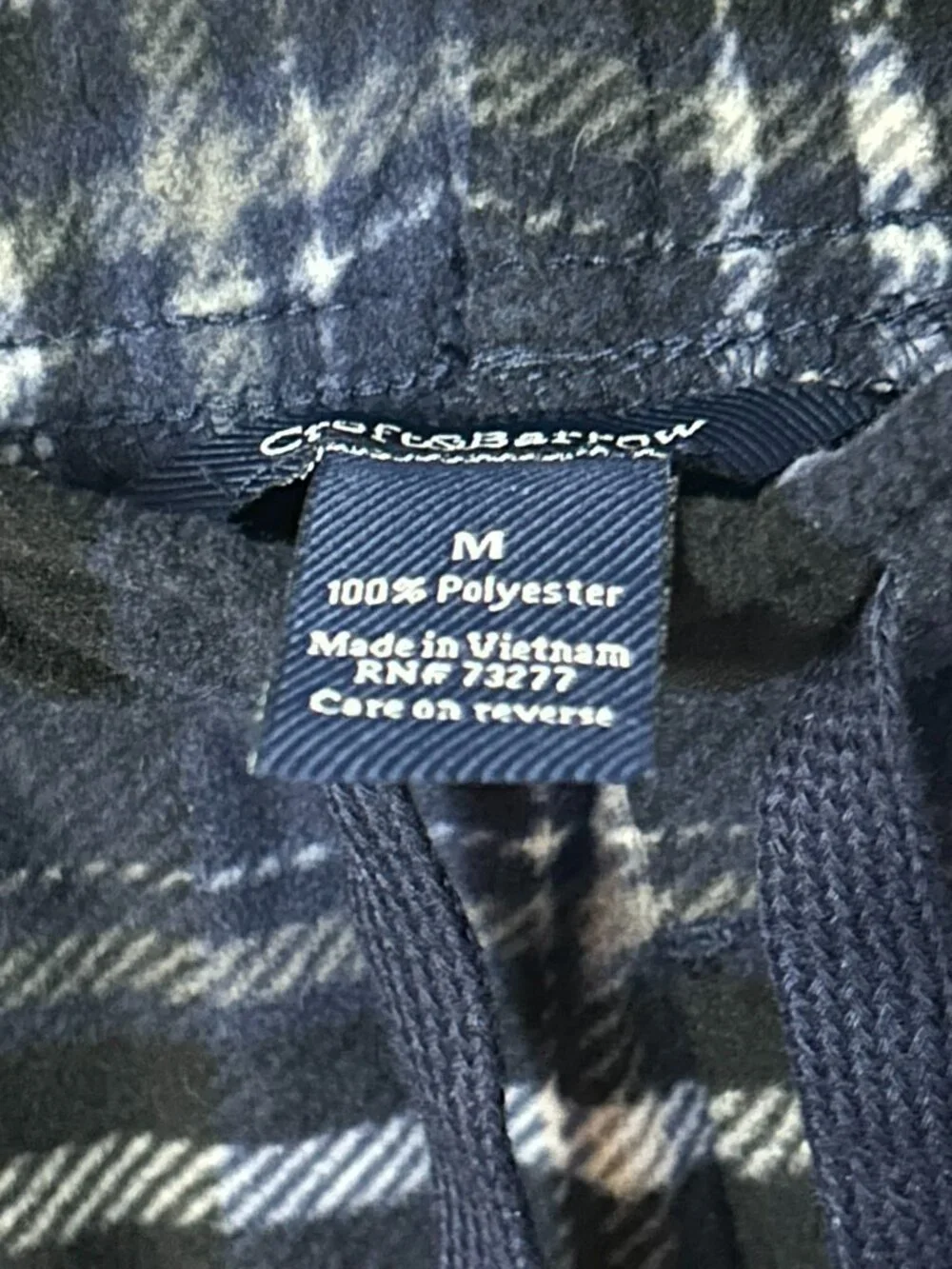 Men's Croft & Barrow Fleece Pajama Pants MENS MEDIUM **NWT**